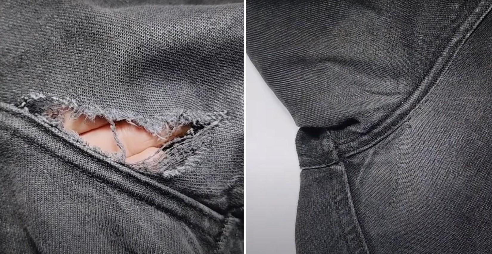 как зашить дырку джинсы на жопе фото 9