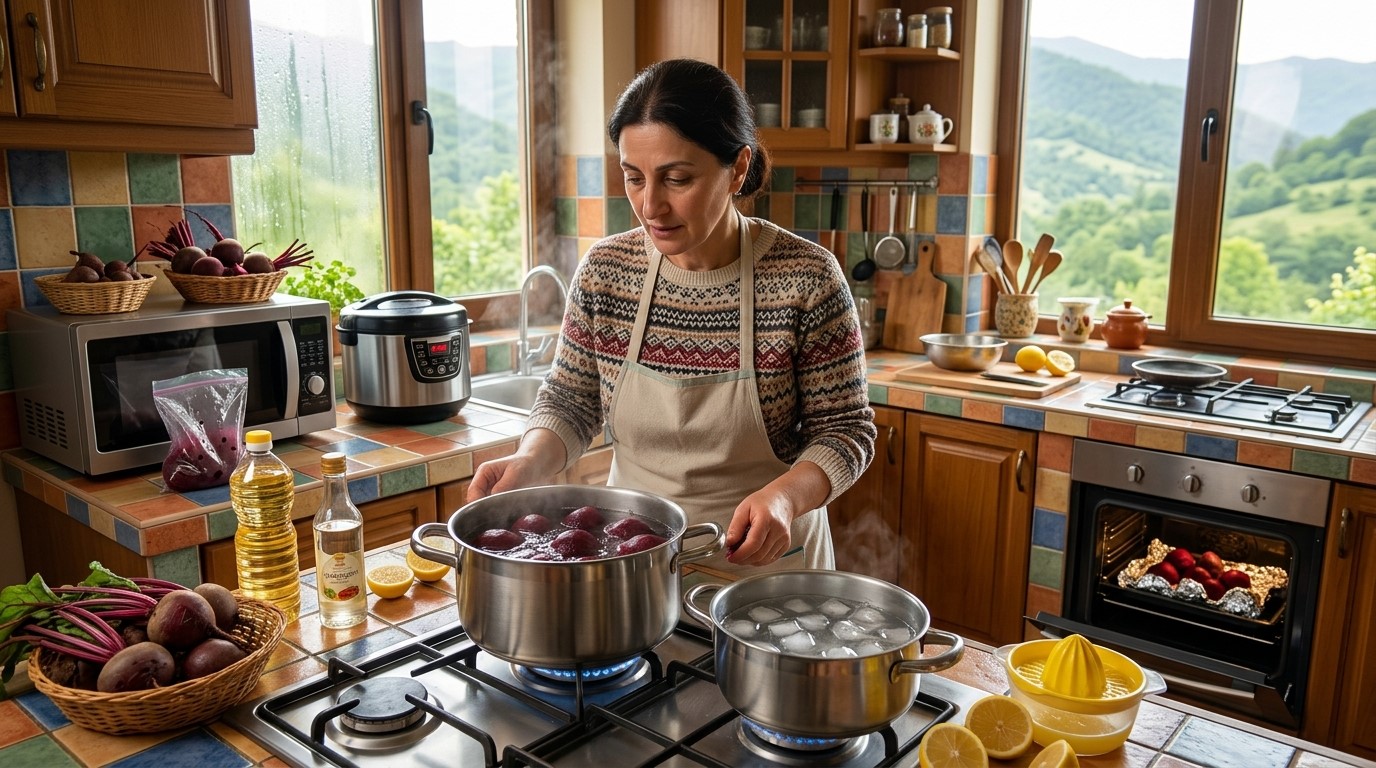 ჭარხლის სწრაფად მოხარშვა