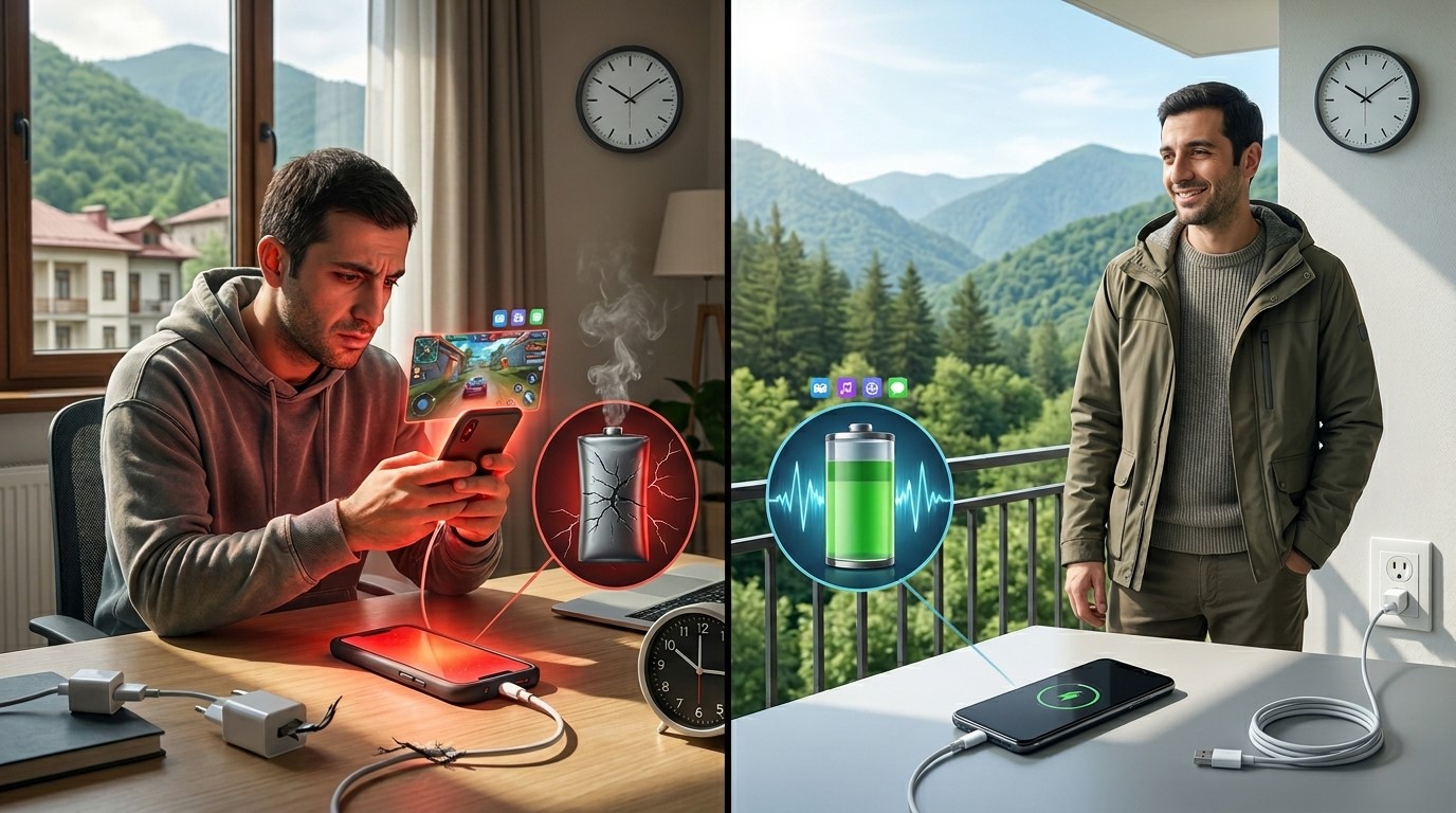 სმარტფონის დამუხტვა