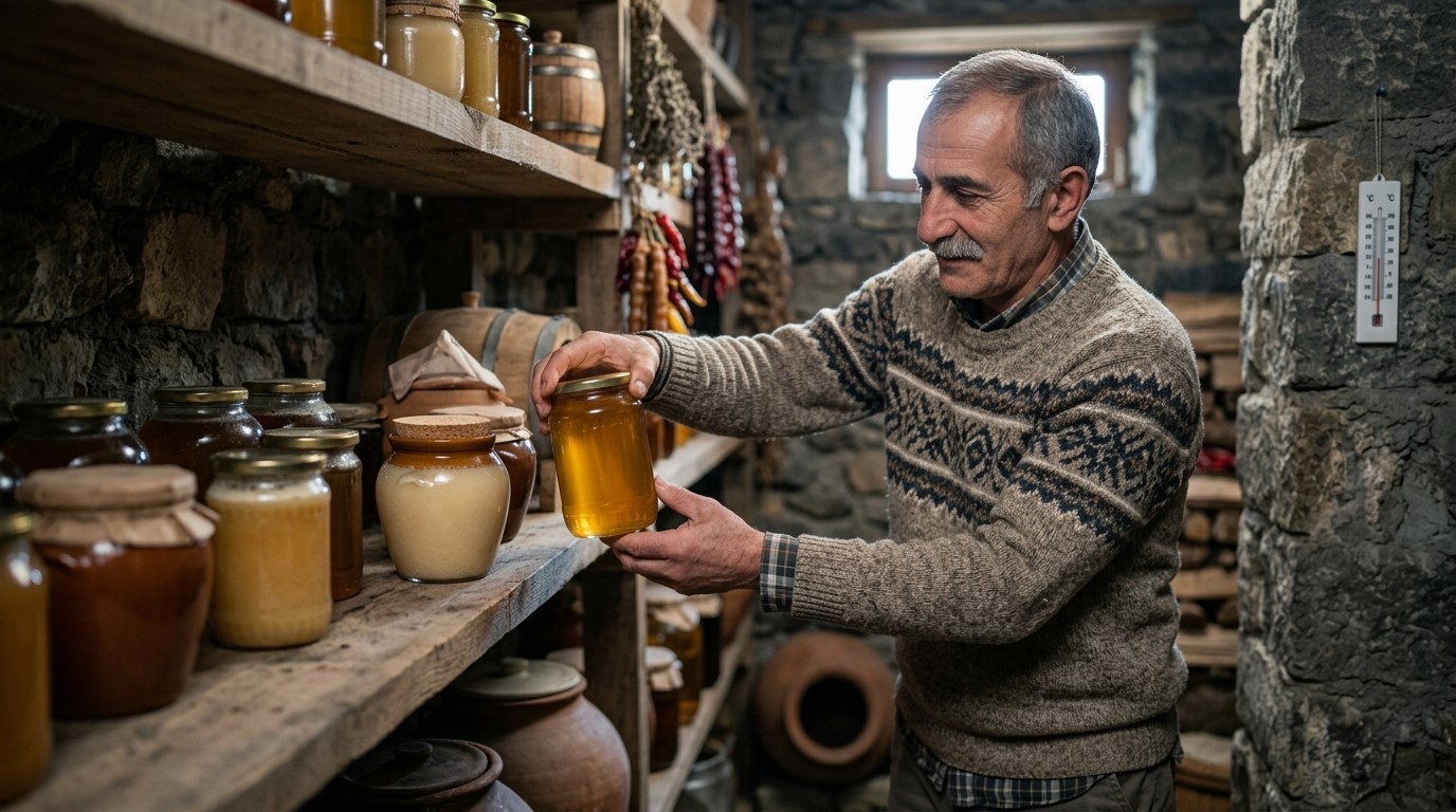 თაფლის შენახვა