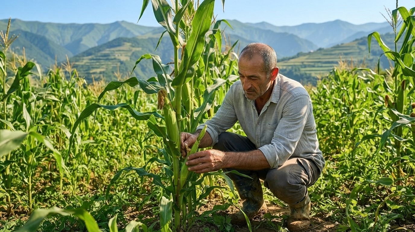 სიმინდის გვერდითი ყლორტების მოცილება